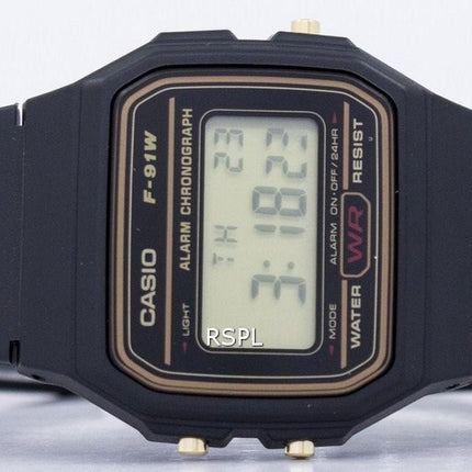 Casio hälytys Chronograph digitaalinen F-91WG-9S Miesten Kello