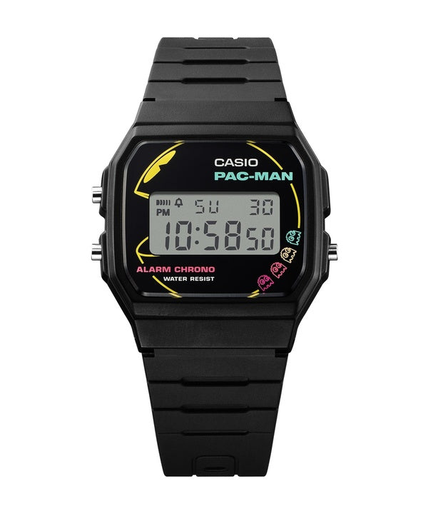 Casio Standard Digital PAC-MAN Collaboration Biopohjainen hartsihihna Quartz F-91WPC-1A Unisex kello