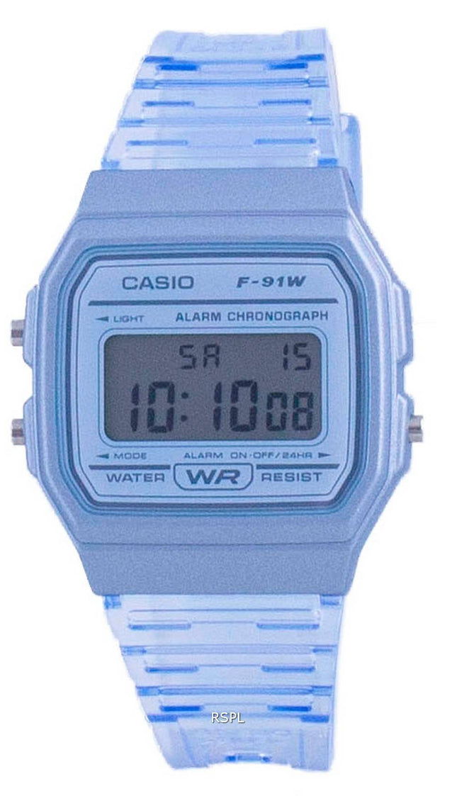 Casio Youth Blue Resin Digital F-91WS-2 F91WS-2 Unisex -kello