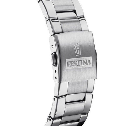 Festina Sport Chronograph ruostumaton teräs musta kellotaulu kvartsi F20463-4 100M miesten kello