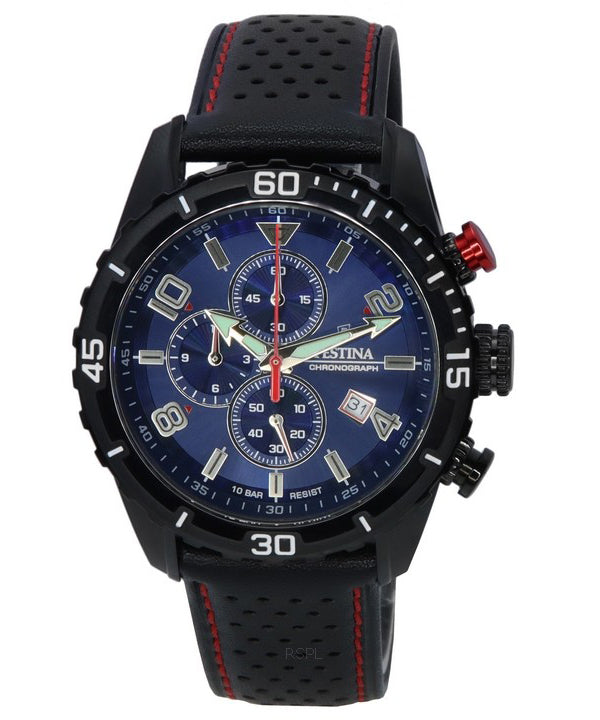 Festina Sport Chronograph Blue Dial Quartz F20519-2 F205192 100M Miesten kello