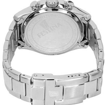 Festina Boyfriend Chronograph hopea kellotaulu kvartsi F20603-1 F206031 100M naisten kello