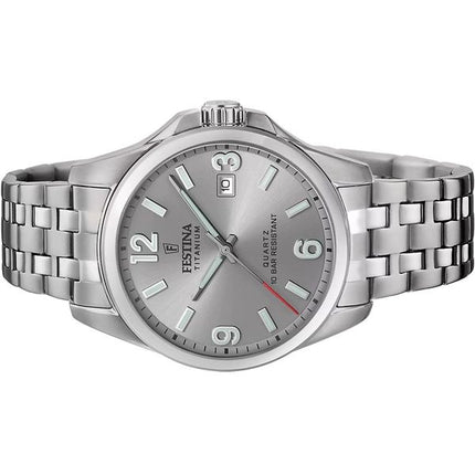 Festina Titanium Grey Dial Quartz F20696-2 100M miesten kello