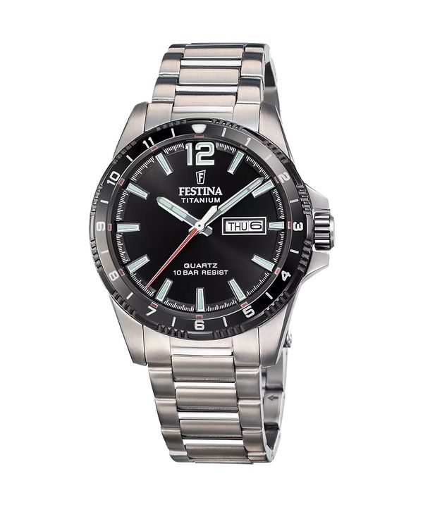 Festina Titanium Black Dial Quartz F20698-4 100M miesten kello