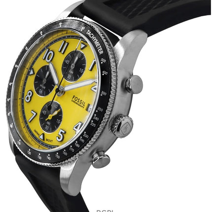 Fossil Sport Tourer Chronograph silikonihihna keltainen kellotaulu kvartsi FS6044 miesten kello