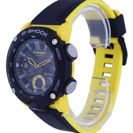 Casio G-Shock Carbon Core Guard digitaalinen analoginen musta kellotaulu kvartsi GA-2000-1A9 GA2000-1 200M miesten kello