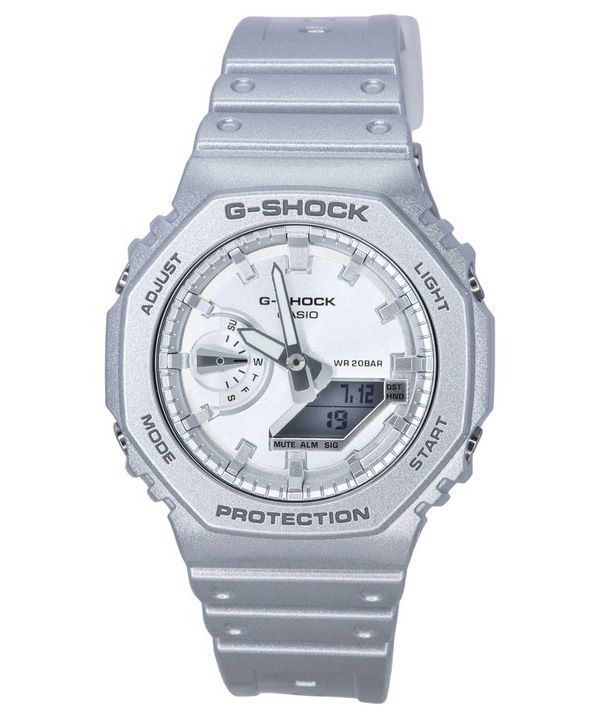 Casio G-Shock Analog Digital Retrofuture -sarjan metallinen hopeakvartsi GA-2100FF-8A 200M miesten kello