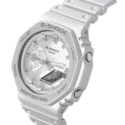 Casio G-Shock Analog Digital Retrofuture -sarjan metallinen hopeakvartsi GA-2100FF-8A 200M miesten kello