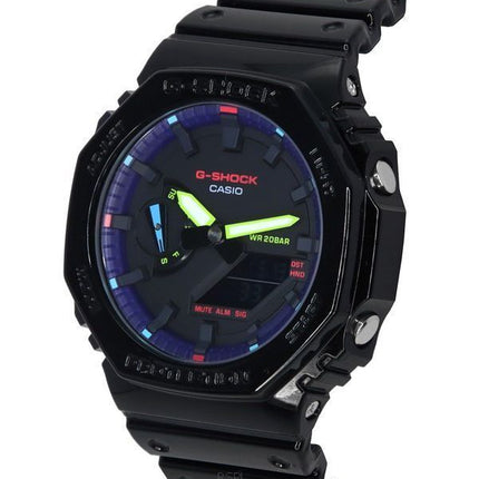 Casio G-Shock Virtual Rainbow Analoginen digitaalinen kvartsi GA-2100RGB-1A GA2100RGB-1 200M miesten kello