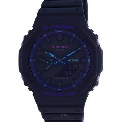 Casio G-Shock analoginen digitaalinen musta kellotaulu kvartsi GA-2100VB-1A GA2100VB-1 200M miesten kello