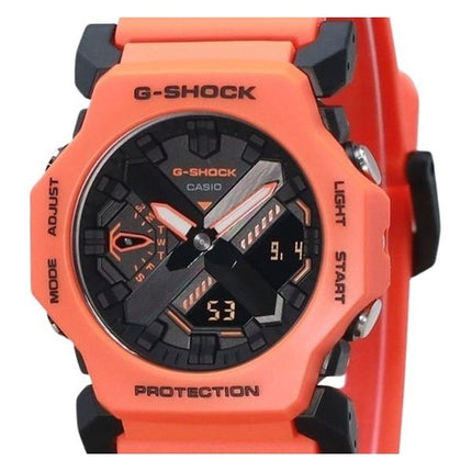 Casio G-Shock analoginen digitaalinen biopohjainen oranssi hartsihihna musta kellotaulu Quartz GA-2300FL-4A 200M miesten kello