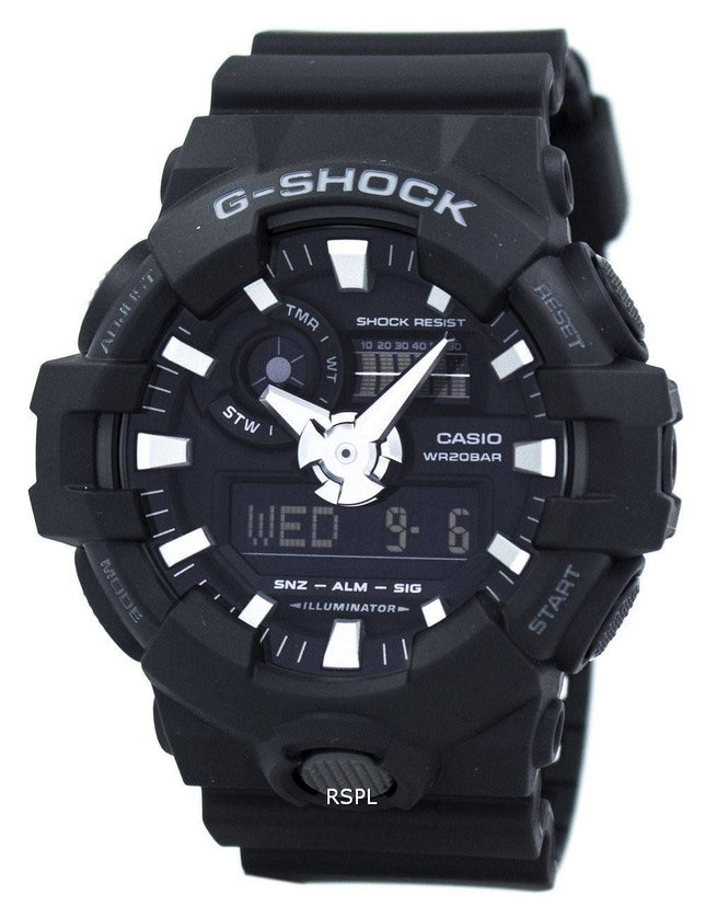 Casio G-Shock Analoginen digitaalinen GA-700-1B GA700-1B Miesten kello