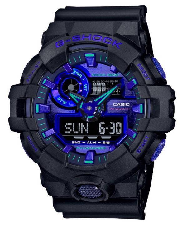 Casio G-Shock Virtual Analog Digital Quartz GA-700VB-1A GA700VB-1 200M miesten kello