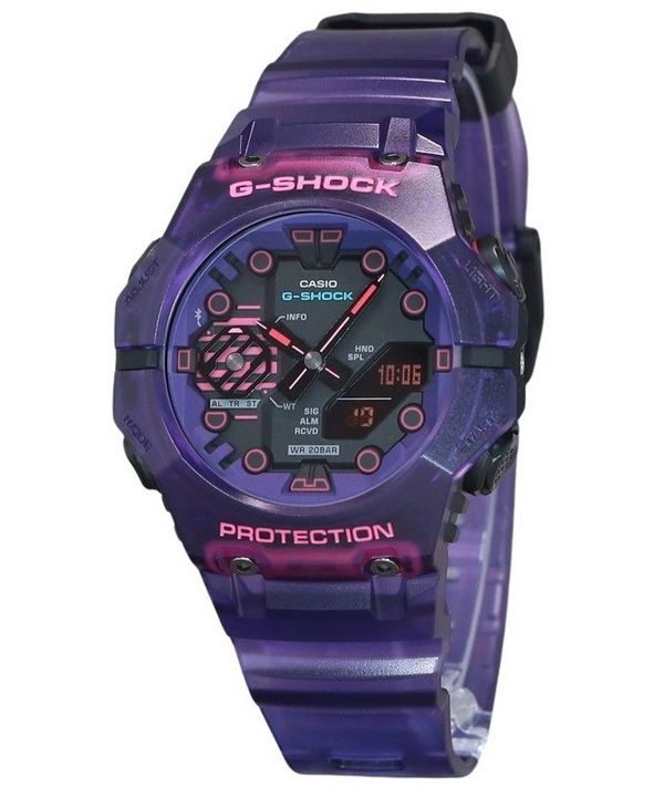 Casio G-Shock Cyberspace analoginen digitaalinen älypuhelinlinkki Bluetooth musta kellotaulu Quartz GA-B001CBRS-6A 200M miesten