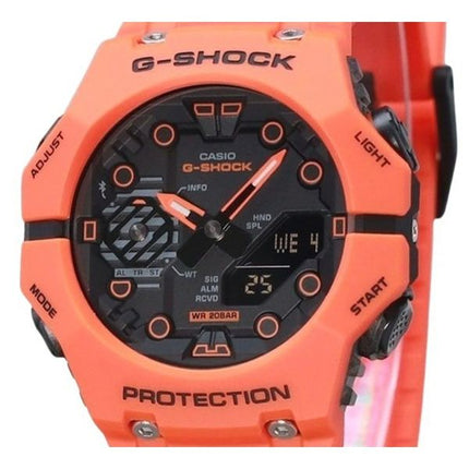 Casio G-Shock analoginen digitaalinen älypuhelinlinkki biopohjainen oranssi hartsihihna, harmaa kellotaulu kvartsi GA-B001FL-4A