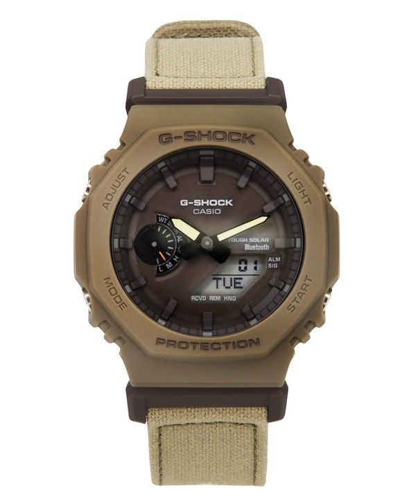 Casio G-Shock analoginen digitaalinen älypuhelinlinkki Bluetooth-pronssikellotaulu Tough Solar GA-B2100CT-5A 200M miesten kello