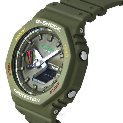 Casio G-Shock analoginen digitaalinen älypuhelinlinkki Bluetooth vihreä kellotaulu Solar GA-B2100FC-3A 200M miesten kello