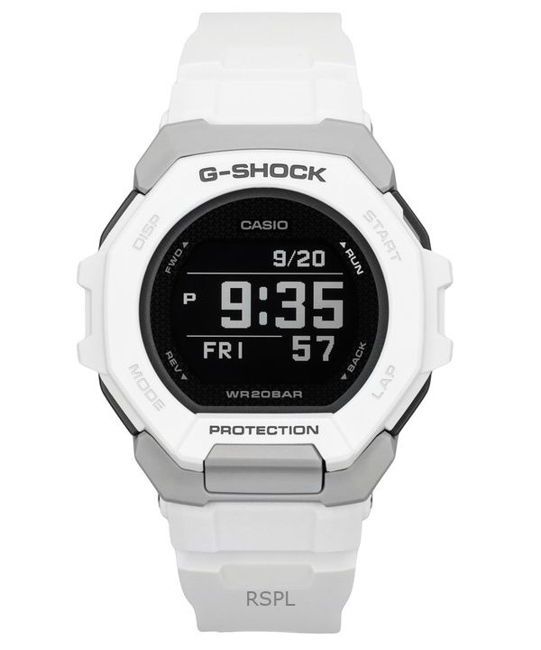 Casio G-Shock G-Squad digitaalinen älypuhelinlinkki valkoinen biopohjainen hartsikvartsi GBD-300-7 200M miesten kello