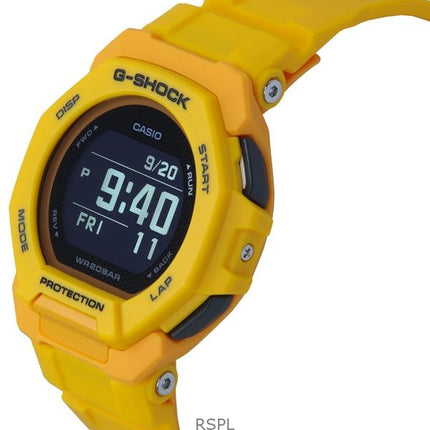 Casio G-Shock G-Squad digitaalinen älypuhelinlinkki, keltainen biopohjainen hartsikvartsi GBD-300-9 200M miesten kello