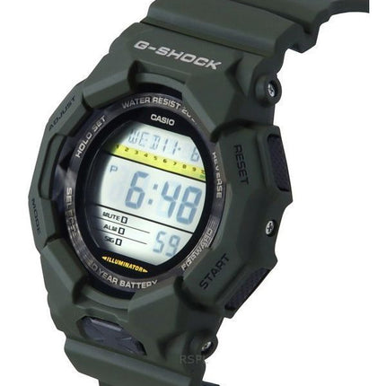 Casio G-Shock digitaalinen biopohjainen vihreä hartsihihna musta kellotaulu kvartsi GD-010-3 200M miesten kello