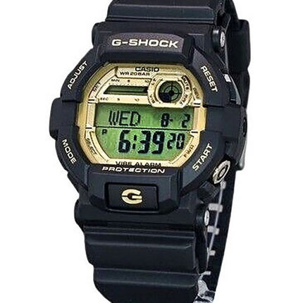 Casio G-Shock 10-vuotispäivän digitaalinen hartsihihna kultainen kellotaulu Quartz GD-350GB-1 200M miesten kello