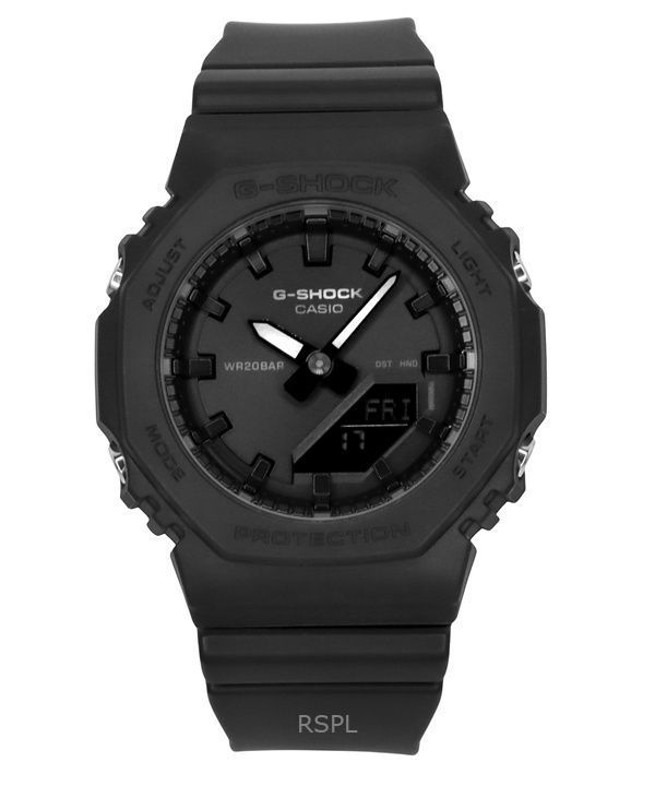 Casio G-Shock analoginen digitaalinen biopohjainen hartsi musta kellotaulu kvartsi GMA-P2100BB-1A 200M naisten kello