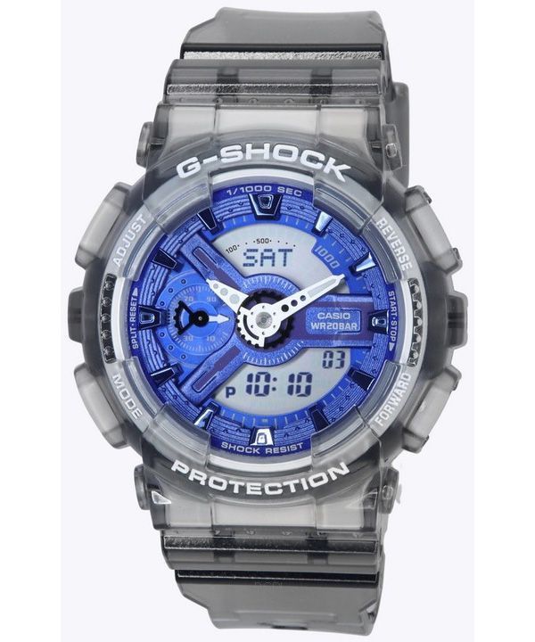 Casio G-Shock analoginen digitaalinen sininen kellotaulu kvartsi GMA-S110TB-8A 200M naisten kello