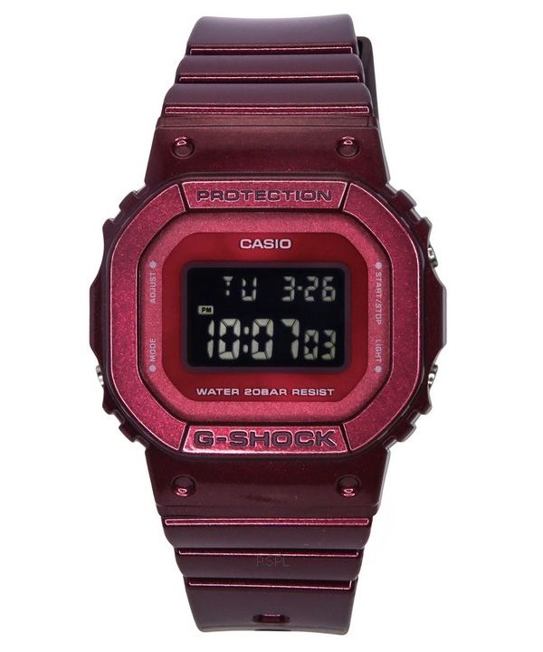 Casio G-Shock digitaalinen hartsihihna kvartsi GMD-S5600RB-4 200M naisten kello