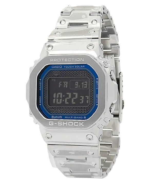 Casio G-Shock täysmetallinen digitaalinen älypuhelinlinkki ruostumattomasta teräksestä kestävä aurinkopaneeli GMW-B5000D-2 200M