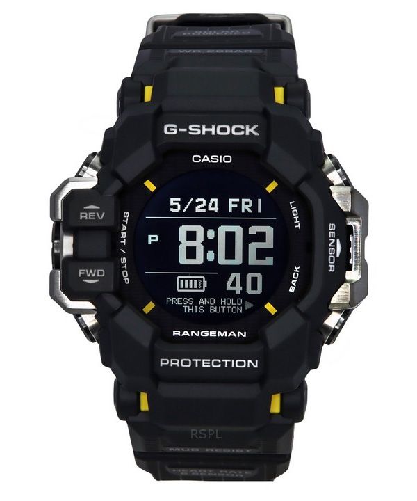 Casio G-Shock Master Of G-Land Rangeman digitaalinen biopohjainen hartsihihna aurinkopaneeli GPR-H1000-1 200M miesten kello