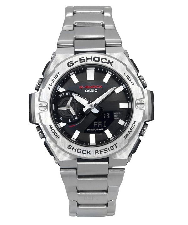 Casio G-Shock G-Steel analoginen digitaalinen älypuhelinlinkki musta kellotaulu Solar GST-B500D-1A 200M miesten kello