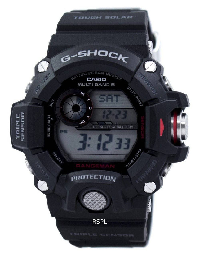 Casio Rangeman G-Shock kolminkertainen anturi Atomic GW-9400-1