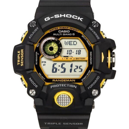 Casio G-Shock Master Of G-Land Rangeman digitaalinen musta hartsihihna aurinkoenergia GW-9400Y-1 200M miesten kello