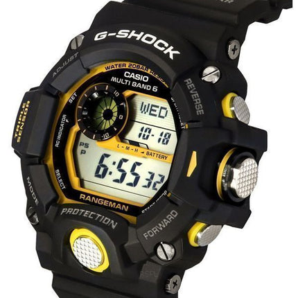 Casio G-Shock Master Of G-Land Rangeman digitaalinen musta hartsihihna aurinkoenergia GW-9400Y-1 200M miesten kello