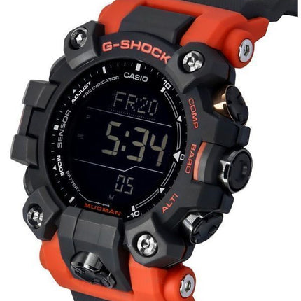 Casio G-Shock Mudman Master Of G-Land digitaalinen oranssi ja musta hartsiranneke Solar GW-9500-1A4 200M miesten kello