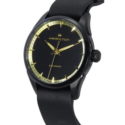 Hamilton Jazzmaster nahkaranneke musta kellotaulu automaattinen H32255730 unisex kello