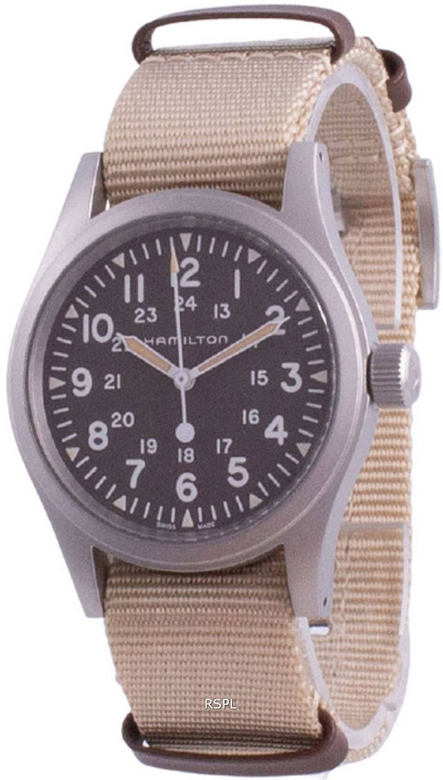 Hamilton Khaki Field Brown Dial Mechanical H69439901 miesten kello