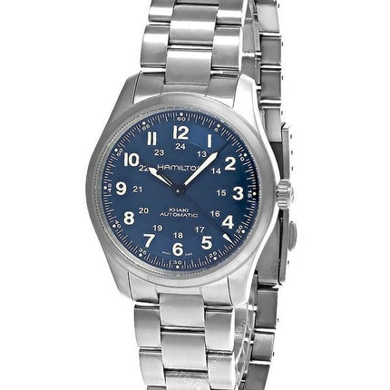 Hamilton Khaki Field Titanium Blue kellotaulu automaattinen H70205140 100M miesten kello