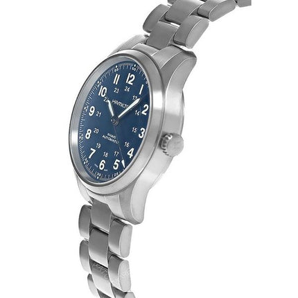 Hamilton Khaki Field Titanium Blue kellotaulu automaattinen H70205140 100M miesten kello