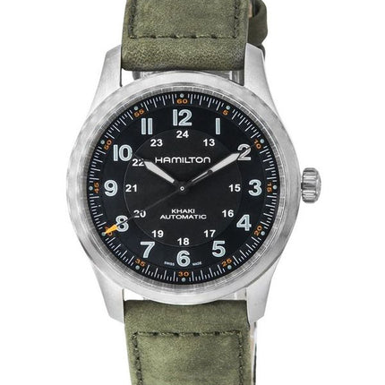 Hamilton Khaki Field Titanium Black kellotaulu automaattinen H70205830 100M miesten kello