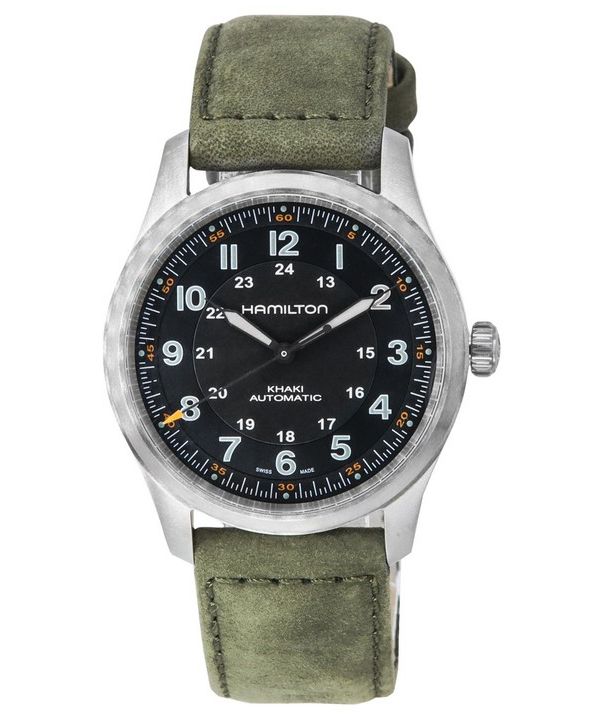 Hamilton Khaki Field Titanium Black kellotaulu automaattinen H70205830 100M miesten kello