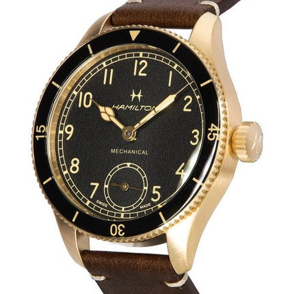 Hamilton Khaki Aviation Pilot Pioneer pronssimusta kellotaulu mekaaninen H76709530 100M miesten kello