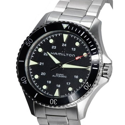 Hamilton Khaki Navy Scuba Black Dial automaattinen sukeltaja H82515130 300M miesten kello