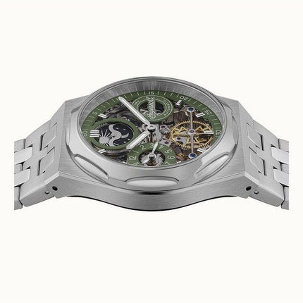 Ingersoll The Broadway Dual Time Green Skeleton Dial Automaattinen I12905 Miesten kello