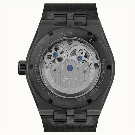 Ingersoll The Broadway Moonphase Dual Time Black Skeleton Kellotaulu I12908 Miesten Kello