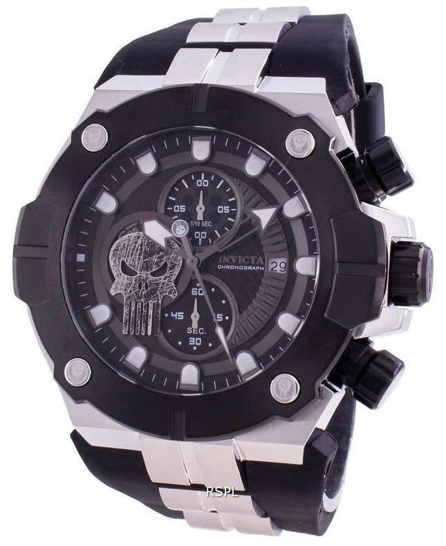 Invicta Marvel Punisher 30316 Quartz Chronograph Rajoitettu erä 200M miesten kello