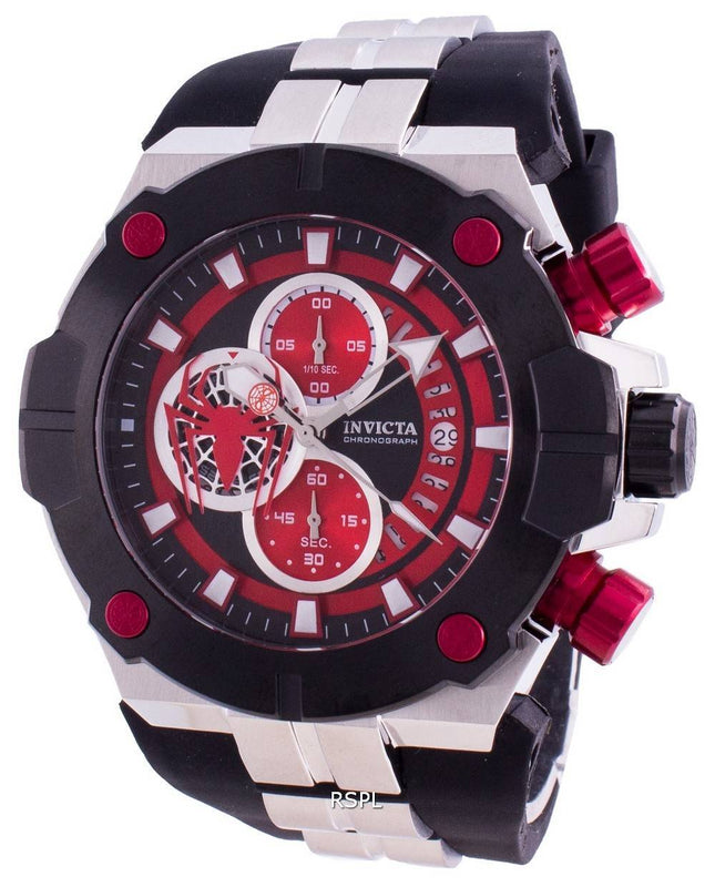 Invicta Marvel Spiderman 30317 Quartz Chronograph Rajoitettu erä 200M miesten kello