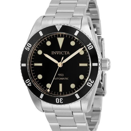 Invicta Vintage Pro Diver ruostumattomasta teräksestä valmistettu musta kellotaulu automaattinen sukeltaja 31290 200M miesten ke