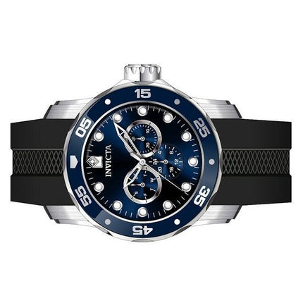 Invicta Pro Diver Scuba GMT silikonihihna sininen kellotaulu kvartsi 45722 50M miesten kello