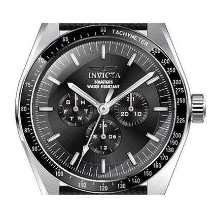 Invicta Specialty GMT Nylon Ranneke musta kellotaulu Quartz 45970 miesten kello